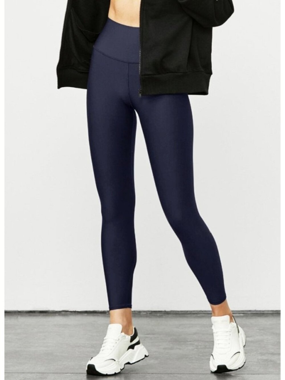 Alo 7/8 High-Waist Airlift Leggings Navy Hi-Rise Waisted Tights Skinny Pants S